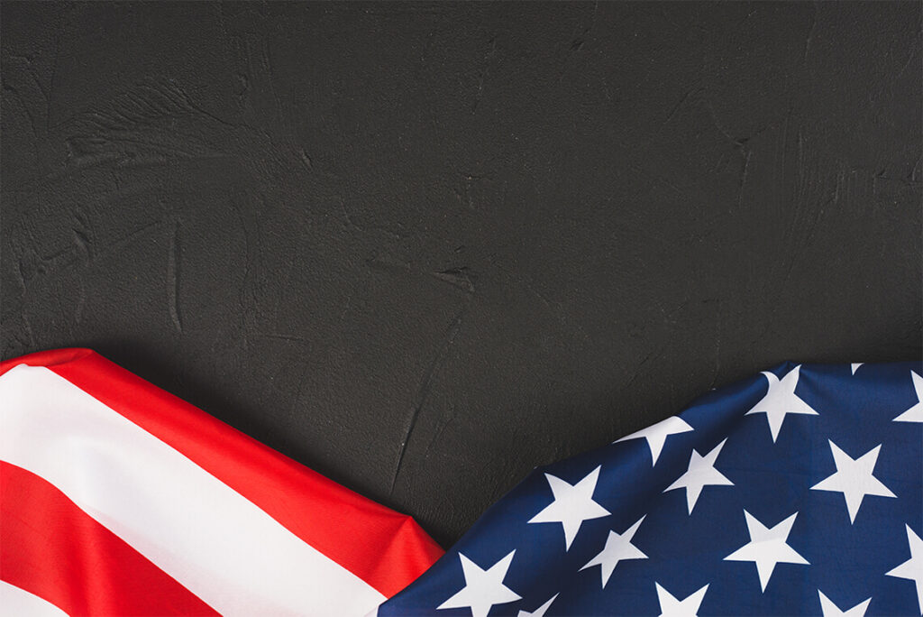 American Flag Banner Background
