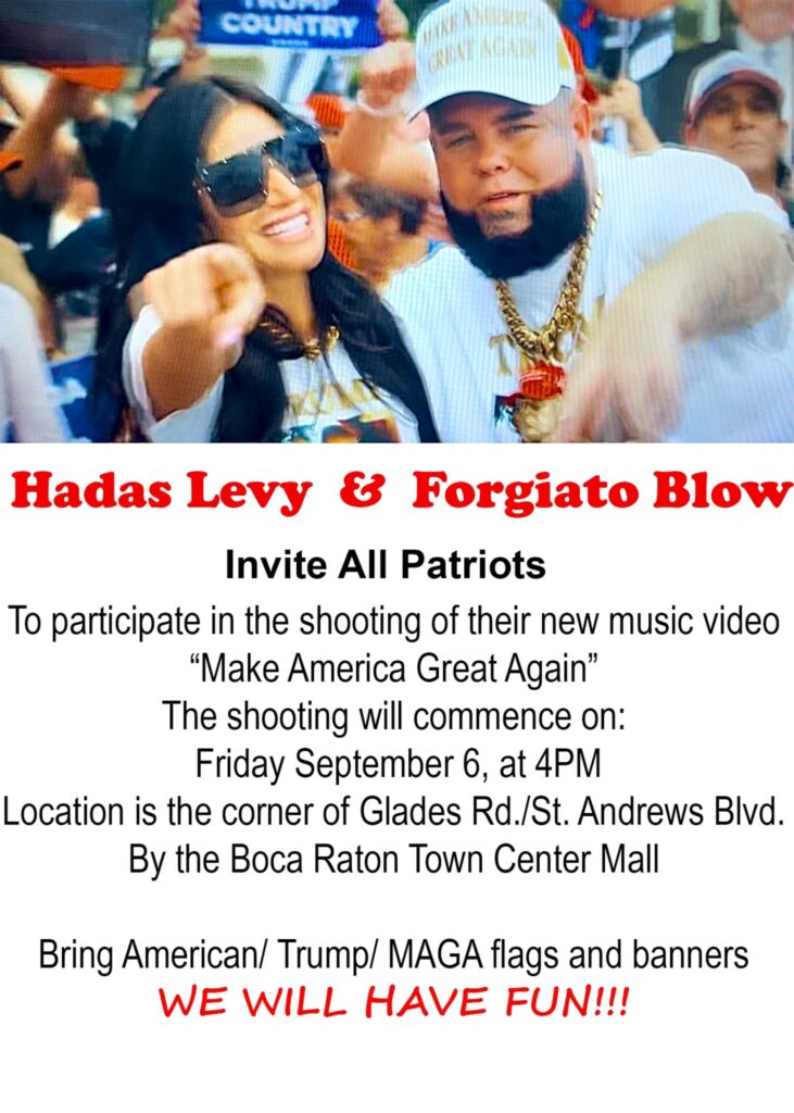 Hadas Levy & Forgiato Blow Sept 6 Music Video Recording